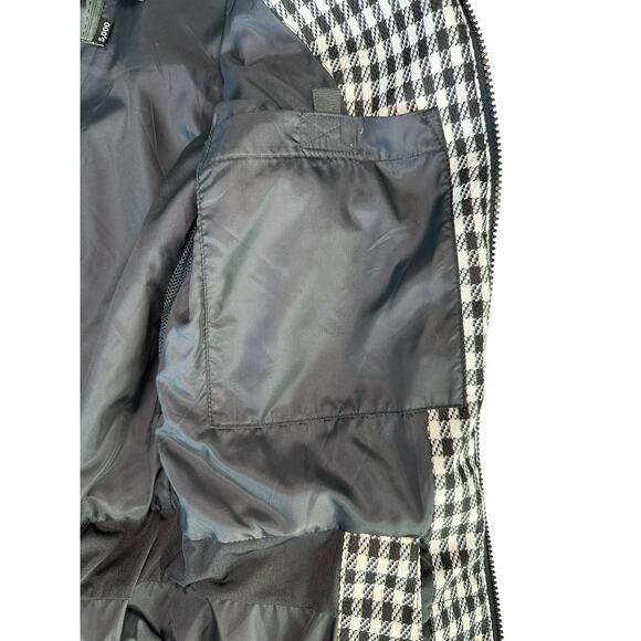 ROXY 5000 Size XS LimitedEdition Snow Jacket With Faux Fur Trim Hood Checkered - Picture 9 of 13